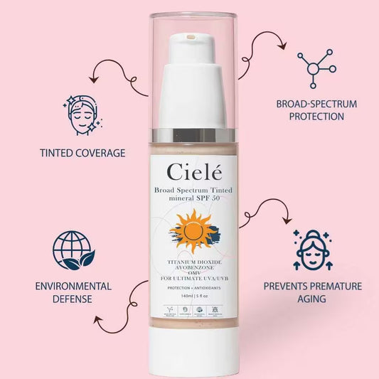Tinted Broad Spectrum SPF 50 140ml | Ultimate UVA/UVB Protection + Antioxidants
